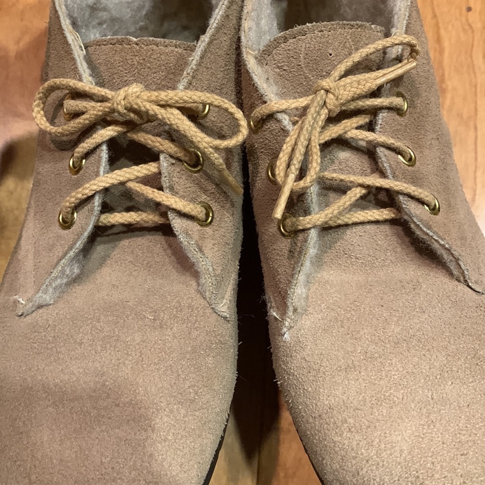 Vintage sherpa lined ankle boots - Picture 3 of 14